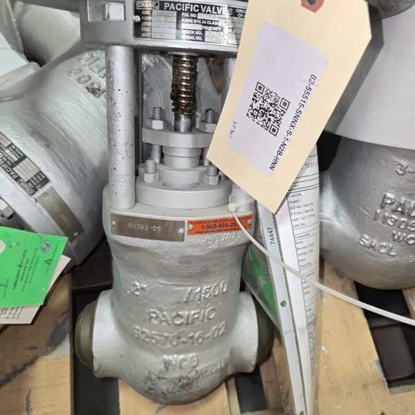 Crane Pacific 2" Gate Valve, Carbon Steel, Class 1500, 02-55515-SNNX-S-1-N2B-HNN