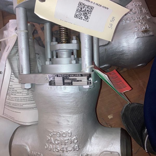 Crane Pacific 3" Gate Valve, 900#, WCB, 03-55409-SNNN-S-1-N2B-HNN