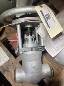 Crane Pacific 3" Gate Valve, 600#, WCB, 03-55506-SNNX-S-1-N2B-HNN