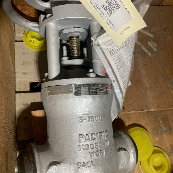 Crane Pacific 3" Gate Valve, 1500#, WC6, 03-75515-SNNX-S-6-N2B-HNN