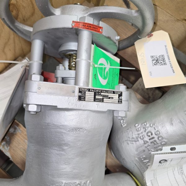 Crane Pacific 4" Gate Valve, 900#, WC9, 04-55509-SNNN-S-9-K2B-HNN