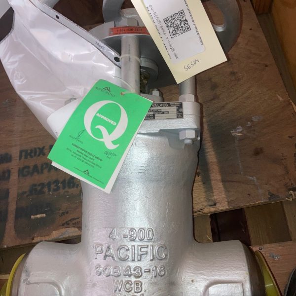 Crane Pacific 4" Gate Valve, 900#, WCB, 04-55509-SNNX-S-1-M2B-HNN