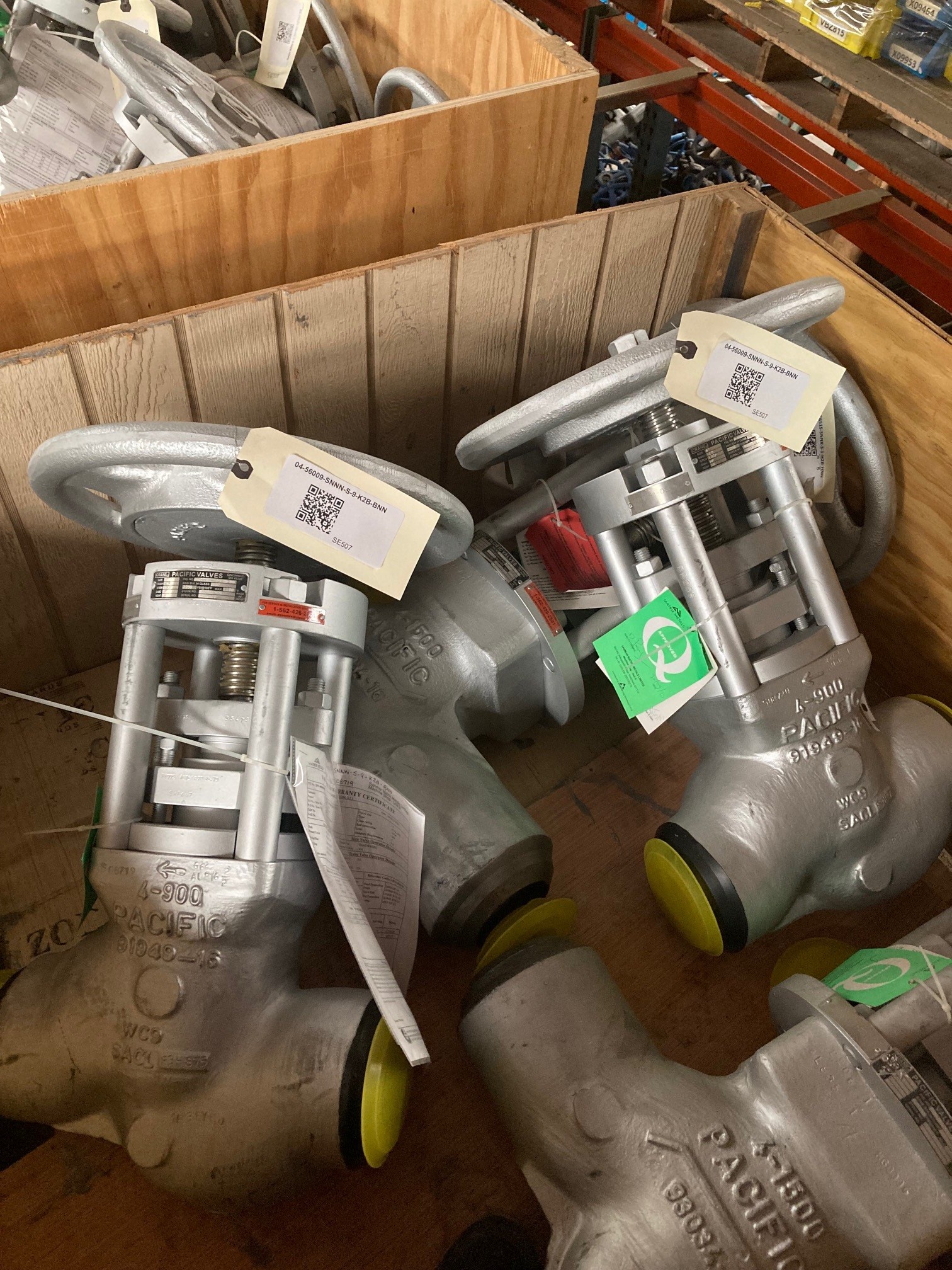 Crane Pacific 4" Globe Valve, 900#, WC6, 04-56009-SNNN-S-9-K2B-BNN