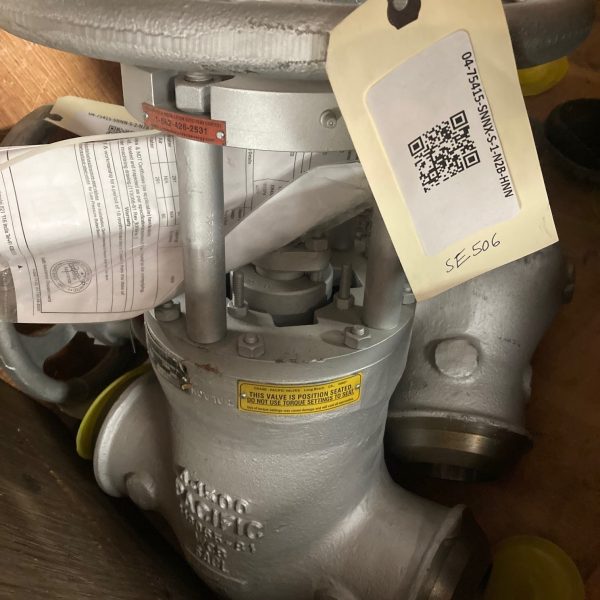 Crane Pacific 4" Gate Valve, 1500#, WCB, 04-75415-SNNX-S-1-N2B-HNN