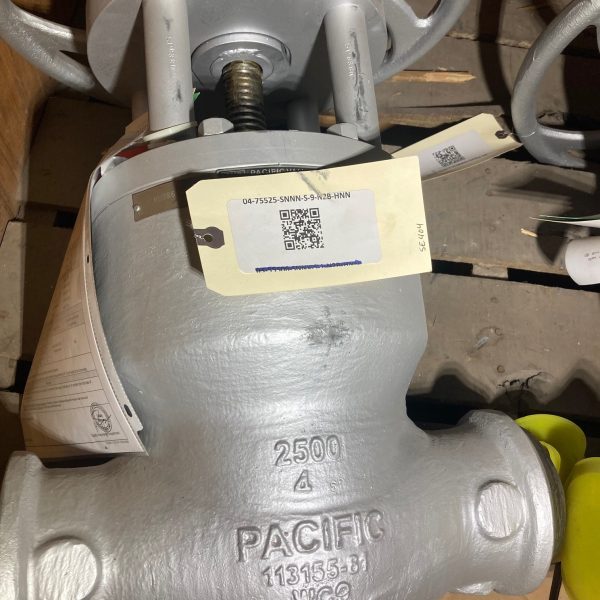 Crane Pacific 4" Gate Valve, 2500#, WC9, 04-75525-SNNN-S-9-N2B-HNN